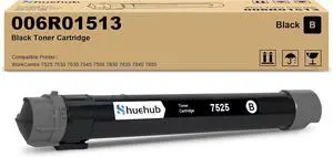 Ennovor 006R01513 Black Toner Cartridge Replacement for Xerox WorkCentre 7525 7530 7535 7545 7556 7845 7835 7830 7855 7970 Printer - 26000 Pages