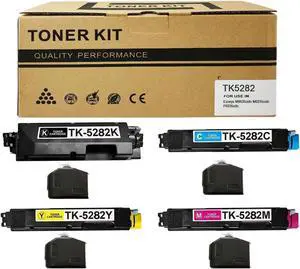 Ennovor TK5282 TK-5282 Toner Cartridge Compatible with Kyocera Ecosys M6635cidn M6235cidn M6635cidn P6235cidn M6235 P6235 P6235cdn TK-5282K TK-5282C TK-5282M TK-5282Y 1102V02US1 1102V12US1 1102TW2US1