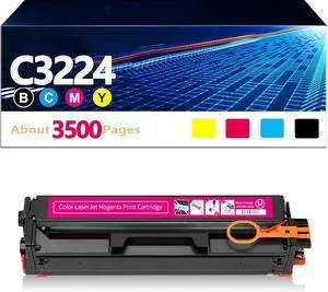 Ennovor MC3224 Toner Cartridge Black/Cyan/Magenta/Yellow C3210C0 C3210K0 C3210M0 C3210Y0 High Yield Toner Cartridges C3224 Replacement for Lexmark C3224 C3326 MC3224 MC3326 Printer,M-3500 Pages