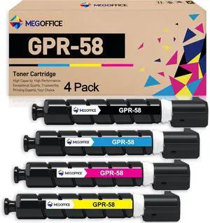 Ennovor Compatible Toner Cartridge Replacement for GPR-58 GPR58 High Yield for Canon ImageRunner Advance iR-ADV C256 C256iF C356 C356iF DX C257 C257iF C357 C357iF (4 Pack, Black Cyan Magenta Yellow)