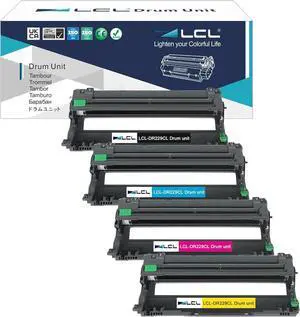 LCL DR229CL Drum Unit Replacement for Brother DR229CL DR-229CL HL-L3220CDW HL-L3280CDW HL-L3295CDW HL-L3300CDW HL-L8245CDW MFC-L3720CDW MFC-L3765CDW MFC-L3780CDW MFC-L8395CDW Printer (4-Pack KCMY)