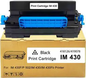Ennovor IM430 IM 430 IM430F IM 430F Toner Cartridge 418126 Replacement for RicohSavin Lanier IM430F IM 430F P 502 P502 Printer(1-Pack,17400 Pages)