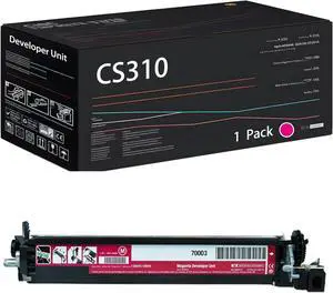 CS310 Developer Unit Compatible for Lexmark CS310dn CS310n CS317dn CS410dtn CS410n CS417dn CS510de CS510dte CS517de Printers, with Chip, High Yield 20000 Pages, High-Definition Printing (Magenta)