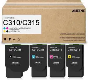 C310/C315 Toner Cartridges (4-Pack,Black / Cyan / Magenta / Yellow), 006R04356 006R04357 006R04358 006R04359 Toner Replacement for Xerox C310 C310DNI C310DNIM C315 C315DNI Printer, K/C/M/Y C310/C315 Toner Cartridges (4-Pack,Black / Cyan / Magenta / Yellow), 006R04356 006R04357 006R04358 006R04359 Toner Replacement for Xerox C310 C310DNI C310DNIM C315 C315DNI Printer, K/C/M/Y