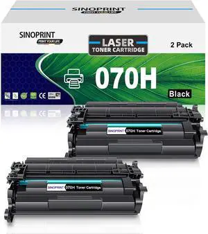 Ennovor 070H Toner Cartridge Compatible for Canon CRG-070 070H Black CRG070 CRG070H for imageCLASS MF465dw MF462dw LBP246dw LBP247dw Printer( 2 Packs Black)