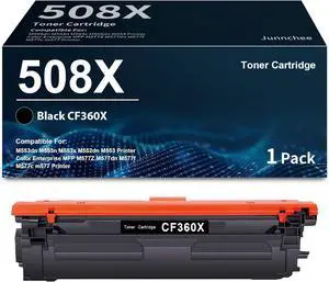 Ennovor 508X Black High-Yield Toner Cartridge Replacement for HP 508X CF360X 508A CF360A for Enterprise M552, M553, Color Enterprise MFP M577 Series Printer, 1-Pack
