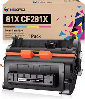 Ennovor Compatible Toner Cartridge Replacement for HP 81X Black High-Yield Toner Cartridge CF281X CF281A 81A for Enterprise MFP M605 M605n M606 M630 Printer (Black,1-Pack)