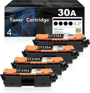 CF230A 30A Toner Cartridge Black 4-Pack with Chip CF230A 30A Toner Cartridge Black 4-Pack with Chip