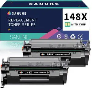 Ennovor 148X Toner Cartridge High Yield (with Chip) Replacement for HP 148A 148X W1480A W1480X Black Toner Cartridges for HP 4001dw 4001dn 4001n 4101fdw 4101dw 4101fdn Printer Ink (2-Pack)