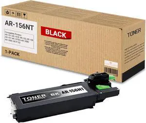 Ennovor 1 Pack AR-156NT Black Toner Cartridge AR-156NT High Yield 7,500 Pages Compatible Sharp AR-151 AR-151E AR-152 AR-156 AR-157E AR-157EN AR-168D AR-168S AR-F152 Printer