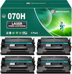 Ennovor 070H Toner Cartridge Compatible for Canon CRG-070 070H Black CRG070 CRG070H for imageCLASS MF465dw MF462dw LBP246dw LBP247dw Printer( 4 Packs Black)