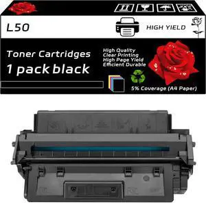 Ennovor Compatible for Canon L50 Toner Cartridges Work for Canon PC Series Copiers PC-1060 PC-1061 PC-1080F Printers, with Chip, High Yield 6000 Pages, Clear Printing (Black)