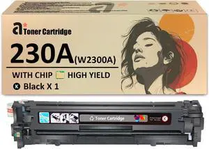 Ennovor 230A Toner Cartridges Replacement for HP 230A W2300A W2301A W2303A W2302A Toner Cartridge Compatible for HP Color Laserjet Pro 4203dw 4203dn MFP 4303dw Printers, 1 Black