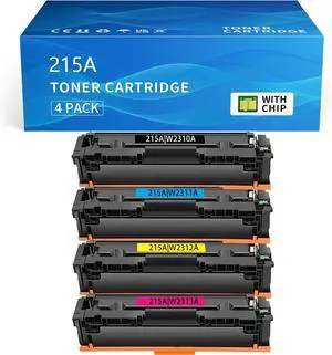 Ennovor Compatible for HP 215A Toner Cartridges 4 Pack W2310A W2311A W2312A W2313A Toner for HP Color Laserjet Pro MFP M183fw M182nw Toner Cartridges