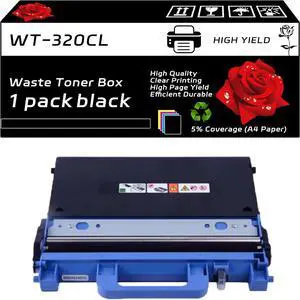 WT-320CL Waste Toner Box Compatible with Brother HL-L8360CDW HL-L8360CDWT HL-L9200CDWT HL-L9300CDWT HL-L9310CDW Printers, High Yield 70000 Pages, Vibrant Colors (Black)