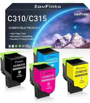 Ennovor C310 C315 High Capacity Toner Cartridge Set Replacement for Xerox C310 C315 Toner 006R04356 006R04357 006R04358 006R04359 for Xerox C310 C310DNI C310DNIM C315 C315DNI Printer (4-PackBCMY)
