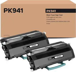 Ennovor PK941 Black Toner Cartridge Replacement for Dell PK941 Toner Cartridge High-Yield for 2330D 2330DN 2330 2350DN 2350D 2350 Printer Ink, 2-Pack