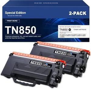 Ennovor TN850 Toner Replacement for Brother TN-850 TN850 High Yield Toner Cartridge Work with HL-L6200DWT L6200DW L5200DW L5100DN MFC-L5800DW L5700DW L6700DW L6800DW 2 Pack,Black