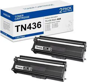 Ennovor TN436BK TN-436 Black Super High Yield Toner Cartridge Replacement for Brother TN 436 for HL-L8260CDW HL-L8360CDW DCP-L8410CDW MFC-L8610CDW Toner (2 Black)