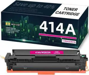 414A Magenta Toner Cartridge 1 Pack Replacement for HP 414A Magenta Toner Cartridge Compatible with HP Color Laserj Pro MFP M479fdw M479fdn Color Laserj Enterprise MFP M454dw M454dn M480f W2023A Red