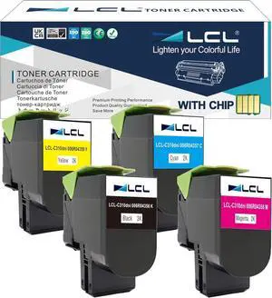 Ennovor LCL Remanufactured C310/C315 Toner Cartridge Replacement for Xerox 006R04356 006R04357 006R04358 006R04359 for Xerox C310 C310DNI C310DNIM C315 C315DNI Printers(KCMY)