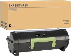 Ennovor BUEGOO A63W01W A63W01F TNP35 TNP-35 TNP38 TNP-38 Toner Cartridge Compatible for Minolta Bizhub 4000P Printer | 1 Black