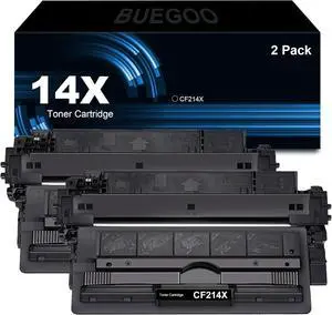 Ennovor BUEGOO CF214X 14X Black Toner Cartridge Compatible for Enterprise 700 M712dn M712n M712xh M725z+ MFP M725dn MFP M725f MFP M725z Printer | 2 Black