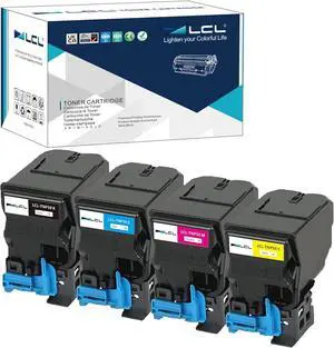 Ennovor LCL TNP50 TNP51 TNP-50 TNP-51 Toner Cartridge Black Cyan Magenta Yellow Replacement for Konica Minolta Bizhub C3100 C3100P C3110 Printer (A0X5134 A0X5434 A0X5334 A0X5234)