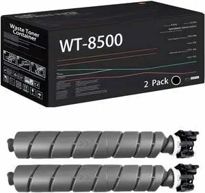 WT-8500 Waste Toner Container Compatible with Kyocera TASKalfa 2552ci 2553ci 2554ci 3252ci 3253ci 3552ci 3553ci 3554ci Printers, High Yield 90000 Pages (2 Pack Black)