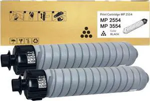 Ennovor MP2554 MP3554 Toner Cartridge Compatible with Lanier Savin MP 2554 MP2555 MP3054 MP3055 MP 3554 MP3555 MP4054 MP4055 MP5054 MP5055 MP6054 MP6055 IM2500 IM3500 IM4000 IM5000 IM6000(2-Pack)
