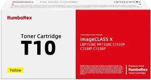 Ennovor T10 Yellow Toner Cartridge 4563C001 Replacement for Canon T10 Toner Cartridge for Color imageCLASS X LBP1538C MF1538C C1533P C1538P C1538iF Printer Ink 1-Pack