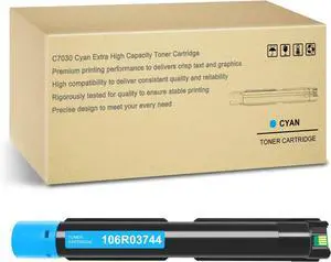 VersaLink C7020 /C7025 /C7030 Cyan High Capacity Toner Cartridge, Remanufactured for Xerox 106R03744 (9,800 Pages) VersaLink C7020 /C7025 /C7030 Cyan High Capacity Toner Cartridge, Remanufactured for Xerox 106R03744 (9,800 Pages)