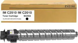 Ennovor High Yield IMC2510 IMC2010 Toner Cartridge 842554 Toner Compatible with Ricoh IM C2010 IM C2510 Printers(18,000 Pages,Black)