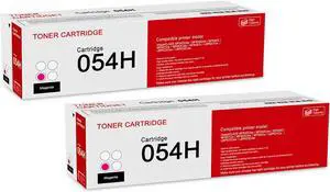Ennovor 2 Pack 054H 3026C001 Magenta Toner Cartridge: Compatible CRG-054H Replacement for Canon imageCLASS MF642Cdw MF644Cdw MF640C MF641Cw MF643Cdw MF645Cx LBP621Cw LBP622Cdw LBP623Cdw Printer