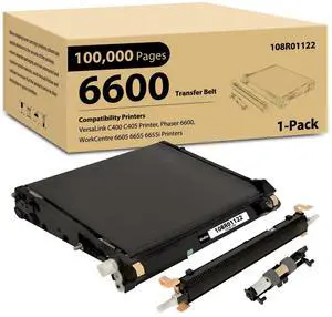 Phaser 6600 WorkCentre 6605 Transfer Unit Kit Replacement for Xerox 6600 108R01122 Transfer Belt Work with Phaser 6600DN 6600N VersaLink C400 C405 WorkCentre 6605 6655 6655i Printers, 100,000 Pages