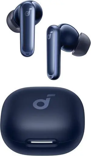 P40i by  Noise Cancelling Wireless Earbuds Adaptive Noise Cancelling to Environments Heavy Bass 60H Playtime 2-in-1 Case and Phone Stand IPX5 Wireless Charging Bluetooth 5.3