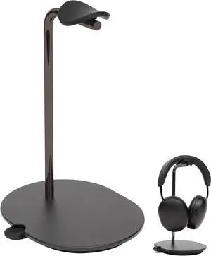 Sanus Sonos Ace Headphones Stand - Premium Stand w/Silicone Cradle Prevents Creasing & Built-in Cable Management w/Magnetic Clip for Fast Charging - Tool-Free Setup - Black Sonos Headphones Holder