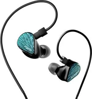 TOPPING Arpegear Hane IEM Earbuds, High-Fidelity Sound, 16 Tuning Options, Feathered Backplate, Detachable Cable, Comfortable Fit, High-Resolution in Ear Monitors for Musicians & Gamers (Black)