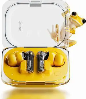 Nothing Ear (a) Wireless Earbuds, 45dB Hybrid Noise Cancelling Earbuds, Hi-Res Audio, Advanced Equaliser, Dual Connect, 6 Mics, 42.5H Playtime Ear Buds Wireless Bluetooth, Lemonade