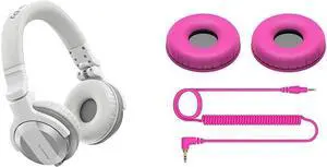 Pioneer DJ HDJ-CUE1BT On-Ear Bluetooth DJ Headphone with HC-CP08-V CUE1 Series Ear Pad and Cord