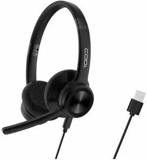 CODi CLARO Wired Stereo Dual Ear Headset w/AI ENC Microphone