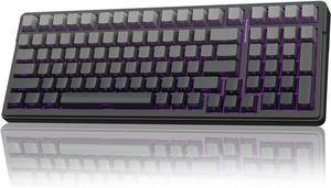 AULA F99 Pro Wireless Mechanical Keyboard,Gasket Hot Swappable Custom Keyboard,RGB Backlit,Pre-lubed Linear Switches,Side Printed PBT Keycaps,2.4GHz/USB-C/BT5.0 Mechanical Gaming Keyboard