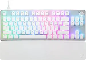 Turtle Beach Vulcan II TKL Pro Magnetic Mechanical RGB Gaming Keyboard  Analog Hall-Effect Switches, Adjustable Actuation, Rapid Trigger, Swappable Keycaps, Tenkeyless Design, Anti-Ghosting  White