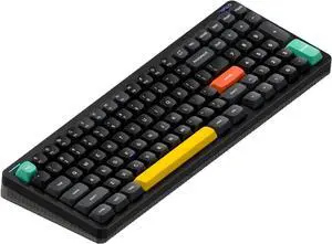 nuphy Halo96 V2 Wireless Keyboard,Gasket Structure,96% Hot Swappable Gaming Keyboard, 99 Kyes RGB Backlit Mechanical Keyboard, Support QMK/VIA,Bluetooth/USB-C/2.4GHz-Black,Raspberry Switches(46gf)