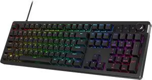 HyperX Alloy Rise Hot-Swappable Mechanical Gaming Keyboard, PC, Ambient Light Sensor, Gasket Mounted, Linear Switches HyperX Alloy Rise Hot-Swappable Mechanical Gaming Keyboard, PC, Ambient Light Sensor, Gasket Mounted, Linear Switches