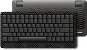 LOFREE Edge Low Profile Mechanical Keyboard, 75% Rechargeable Bluetooth and Wired Connection for Window, Mac OS/POM Switches 2.0, Carbon Fiber Top Case, Mg Alloy Bottom Case (Volcano Grey)