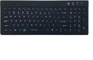 DSI Industrial Wireless Bluetooth 5.0 Waterproof Full-Size Keyboard DWB600 Disinfectant Silicone IP67 Long Battery Life