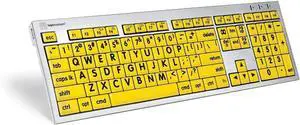 Logickeyboard LargePrint Black on Yellow - Mac Advance Line Keyboard compatible with Mac Os X v10 or later - Part: LKBU-LPRNTBY-AM89-US Logickeyboard LargePrint Black on Yellow - Mac Advance Line Keyboard compatible with Mac Os X v10 or later - Part: LKBU-LPRNTBY-AM89-US