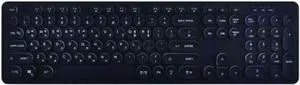 ACTTO Retro Rainbow LED Wire Keyboard Classic Design (English/Korean Layout) (Black)