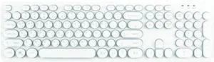 ACTTO Retro Rainbow LED Wire Keyboard Classic Design (English/Korean Layout) (White)